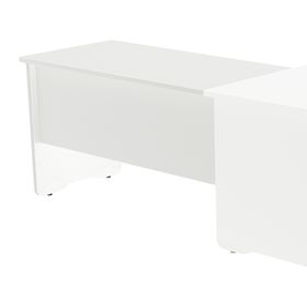 Ala para mesa de oficina serie work 100x60 blanco -blanco precio solo para el ala, la