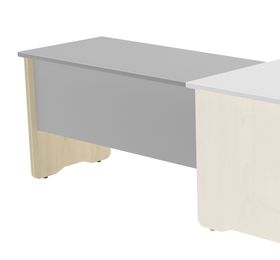 Ala para mesa de oficina serie work 100x60 roble -gris