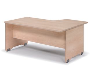 Mesa de oficina serie work con forma de l izquierda 160x120 haya-haya