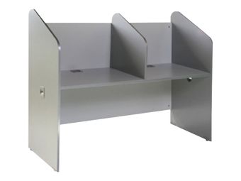 Rocada Welcome - Componente de estación de trabajo - rectangular - gris - aluminio base