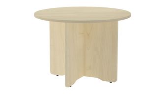 Mesa de reuniones redonda 100cm de diametro altura 72cm color: pata antracita  tablero