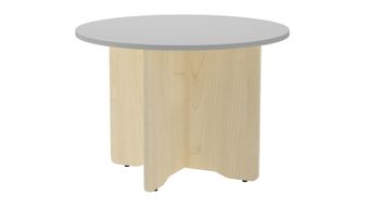 Mesa de reuniones redonda 100cm de diametro altura 72cm color: pata antracita tablero