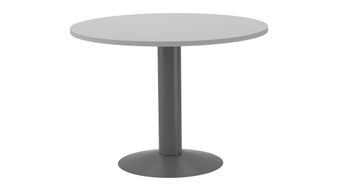 Mesa de reuniones redonda 100cm de diametro altura 72cm color: pata metalica antracita