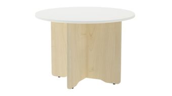 Mesa de reuniones redonda 120cm de diametro altura 72cm color: pata antracita  tablero