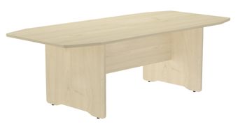 Mesa de reuniones 220x100x72cm. color: pata antracita  tablero haya