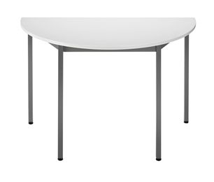 Table modulaire demi-ronde 120 cm - gris clair