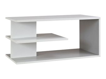 Surmeuble bicolore SUNDAY pour rangement 80 cm - Blanc/gris