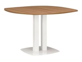 Table de réunion ronde XENON - 115 cm - Merisier italien