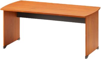 Bureau JAZZ+ - 160 cm - Pieds panneaux - Aulne