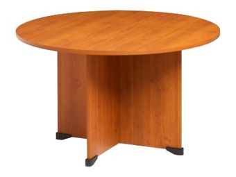 Table de réunion ronde JAZZ+ - 120 cm - Aulne
