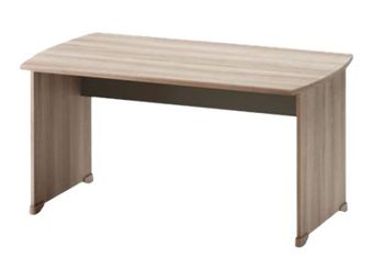 Bureau JAZZ+ - 140 cm - Pieds panneaux - Chêne gris