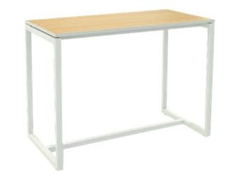 Table haute EASYDESK - L114 x P75 x H110 cm - plateau hêtre
