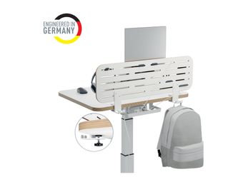 Leitz Ergo - Pegboard desk organizer - 2 crochets - carte MDF - blanc