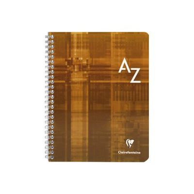 3329680894905-Clairefontaine - Répertoire à spirale 17 x 22 cm - 100 pages - petits carreaux (5x5 mm) - disponible dans-Avant-2