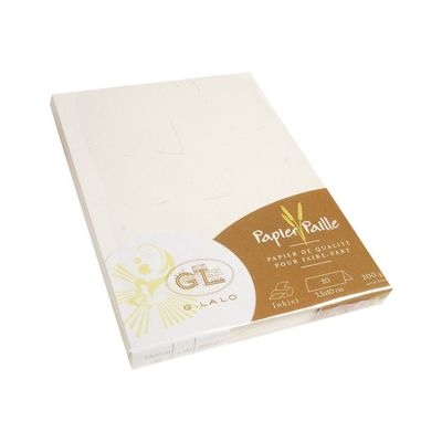 3140290347168-G.LALO Paille - cartes pliées en deux - 20 feuille(s) - 35 x 100 mm - 200 g/m²-P_34716_1-0