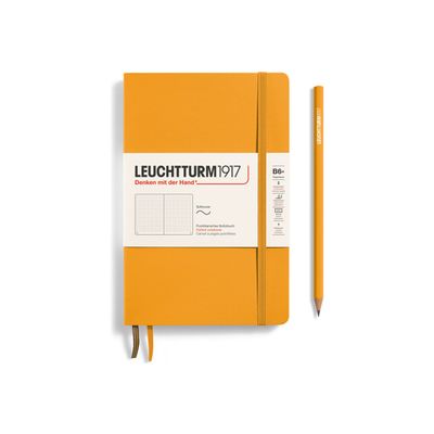 4004117610820-Leuchtturm1917 - Carnet de notes souple B6+ - pointillés - orange-Avant-0