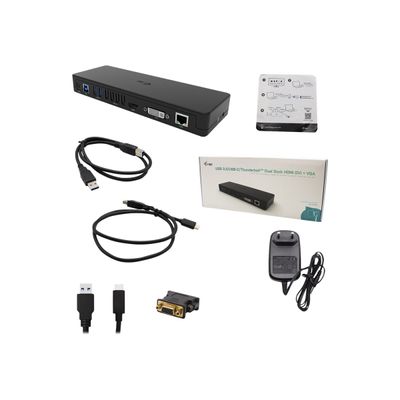 8595611704079-i-Tec - Station d'accueil - USB-C / Thunderbolt 3 - DVI, HDMI - GigE - Europe-Angle droit-8
