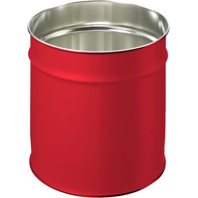 3219090800149-Pierre Henry - Corbeille à papier 12L - métal - rouge--0
