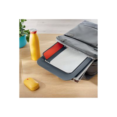 4002432129362-Leitz Ergo Cosy - Support pour ordinateur portable jusqu'à 17" - gris velours-Gros plan-11