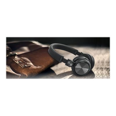 3700460205942-Muse M-276 BT - Casque sans fil avec micro - bluetooth - noir-Angle gauche-3