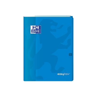 3020120120102-Oxford EasyBook - Cahier polypro 24 x 32 cm - 96 pages - grands carreaux (Seyes) - bleu-Avant-0