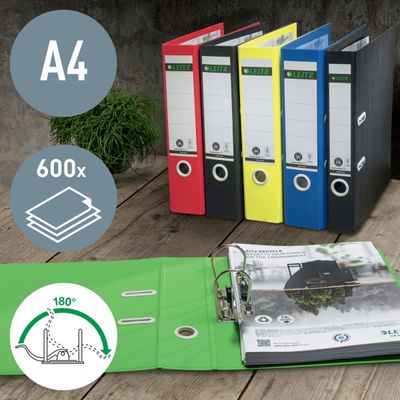 4002432132263-Leitz 180° - Classeur à levier - A4 - pour 600 feuilles - vert--1