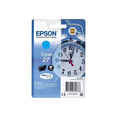 8715946533025-Epson 27 Réveil - cyan - cartouche d'encre originale-Avant-1