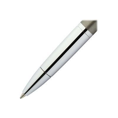 4014421336606-Online Piccolo - Stylo à bille gris métallique - encre bleue-Gros plan-1
