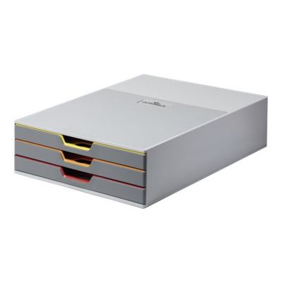 4005546985602-Durable Varicolor - Module de classement 3 tiroirs - multicolore-Angle droit-0