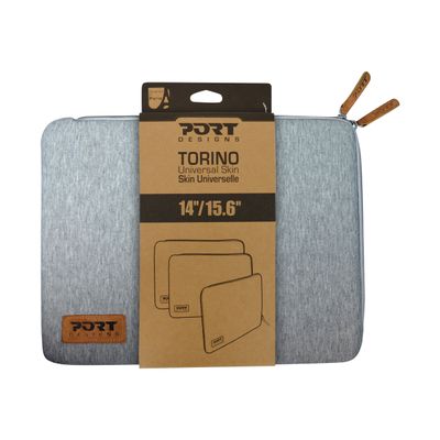 3567041403858-Port Designs Torino - Housse d'ordinateur portable 15,6" - gris-Avant-3