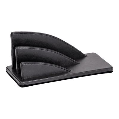 3338805002705-Quo Vadis Satiny - Trieur éventail 2 compartiments - 23,5 x 10 cm - noir-Angle gauche-0