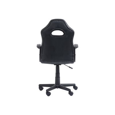 3760185029407-Fauteuil gamer ANZIO - accoudoirs fixes - noir et rouge-Arrière-2