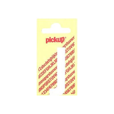 8711234222091-Pickup - Étiquette autocollante - 90 mm - Lettre J - blanc mat-Avant-0