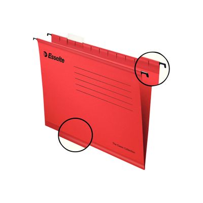 3249440903169-Pendaflex - dossier suspendu - pour A4 - capacité : 150 feuilles - à onglets - rouge-P_300019554_1-0