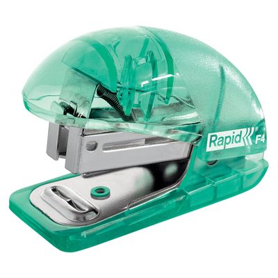 4051661030796-Rapid - Mini Agrafeuse Colour'Breeze - capacité 10 feuilles - agrafes 24/6 ou 26/6 - Vert--0