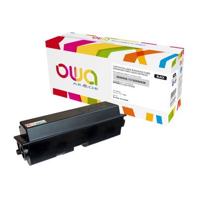 3112539607371-Cartouche laser compatible Epson S050438 - noir - Owa K15136OW-Angle gauche-0