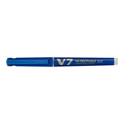 4902505442889-Pilot Hi-Tecpoint V7 - Roller rechargeable - 0,7 mm - bleu-Angle gauche-0