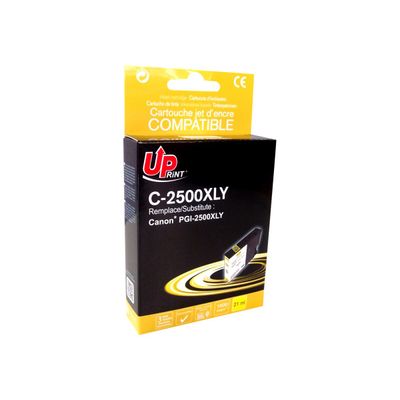 0000005587452-Cartouche compatible Canon PGI-2500XL - jaune - Uprint-Angle gauche-0