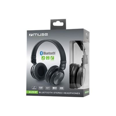3700460205942-Muse M-276 BT - Casque sans fil avec micro - bluetooth - noir-Angle droit-4