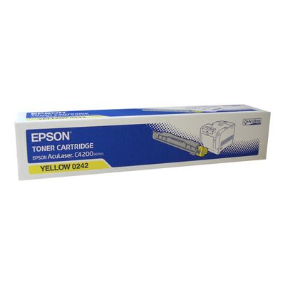 0400791484711-Epson S050242 - jaune - cartouche laser d'origine-Angle gauche-3