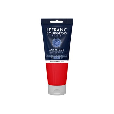 3013643004325-Lefranc Bourgeois - Peinture acrylique - rouge vermillon - 200 ml-Avant-0