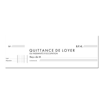 3130630000433-Exacompta - Manifold Carnet de quittances de loyer - 50 tripli - 12,5 x 21 cm-Gros plan-2