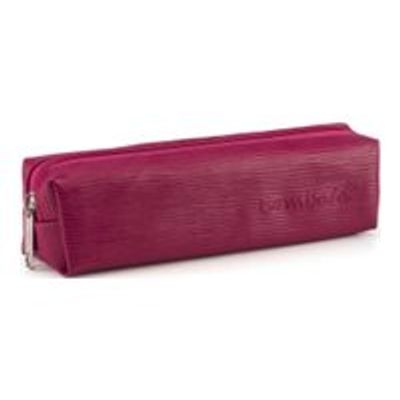 8059395581191-Bombata Wave - Trousse 1 compartiment - vinyle ondulé - bordeaux-Angle gauche-0
