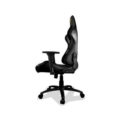 4710483770845-Fauteuil gamer Armor One Royal - accoudoirs réglables - appui-tête intégré - noir et or--1