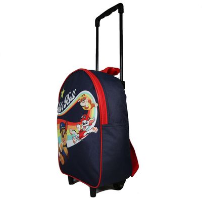 Sac a dos a roulettes Pat Patrouille 1 compartiment bleu marine Bagtrotter Pas Cher La Reunion Bureau Vallee