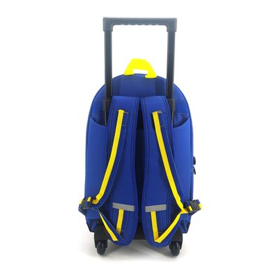 Sac a dos a roulettes Pokemon 2 compartiments bleu marine Bagtrotter Pas Cher Bureau Vallee