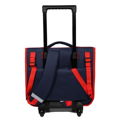 Cartable a roulettes Pat Patrouille 2 compartiments bleu marine Bagtrotter Pas Cher Bureau Vallee
