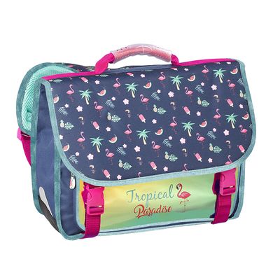 Cartable Tropical Vibes 38 cm 2 compartiments Viquel Pas Cher Bureau Vallee