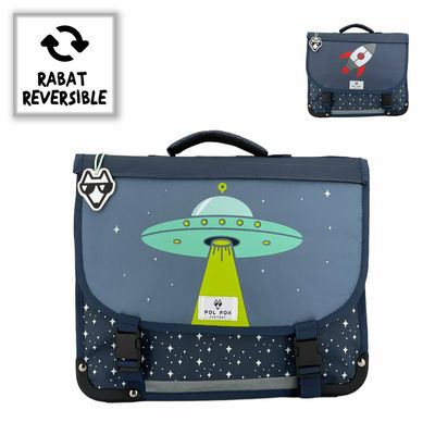 Cartable reversible Espace 35 cm 1 compartiment bleu Pol Fox
