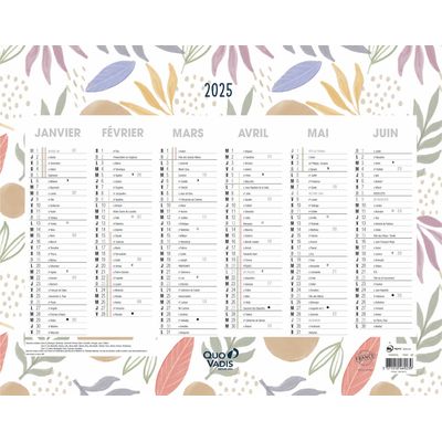 3371010469239-Quo Vadis - Calendrier Fantaisie - 43 x 33,5 cm - Exotique--0